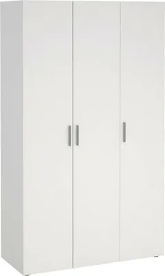 Immagine prodotto di Dmora Guardaroba 3 Ante Albacore 49.75x118.1 cm Bianco, Appendiabiti 3 Ante