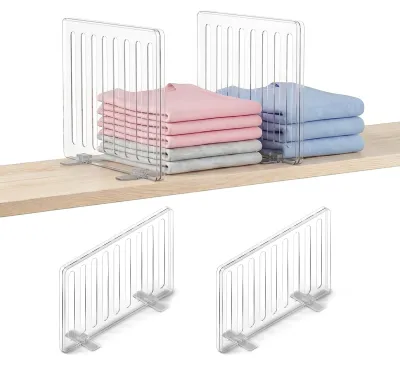 Imagen del producto de Juego de 2 separadores de acrílico para organizar la ropa
