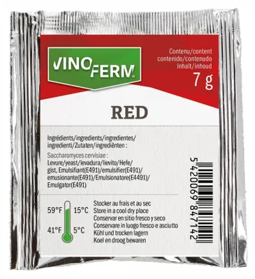 Zdjęcie produktu dla Drożdże winiarskie, suhe Vinoferm Red, 7g