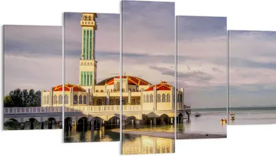 Produktbild von Bild auf Leinwand - Leinwandbild - Architektur asien gebäude kultur - 160x85cm - Wand Bild - Wanddeko - Leinwanddruck - Bilder - Kunstdruck - Leinwand bilder - Wandkunst - EA160x85-2119