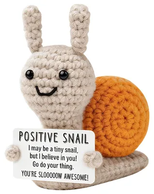 Häkelschnecke aus Polyester, 1 Stück, 10 cm