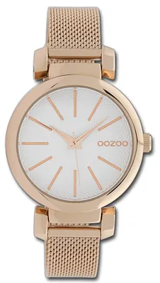 Zdjęcie produktu dla Zegarek damski Oozoo, złoty, metalowy bransoleta, mechanizm kwarcowy, wskazówki analogowe, model D3UOC10127
