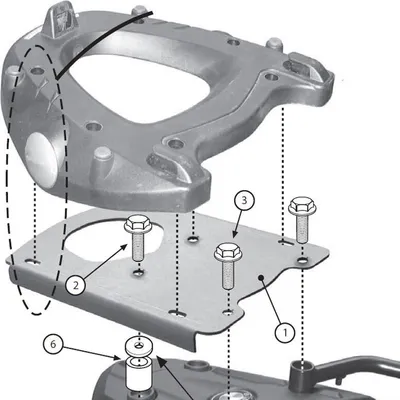 Produktbild von Givi SR5107 Topcase-Träger - Monokey