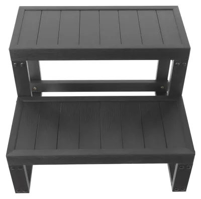 Obrázek produktu pro Schůdky Whirlpool, dvoustupňový design, protiskluzový povrch, černá barva