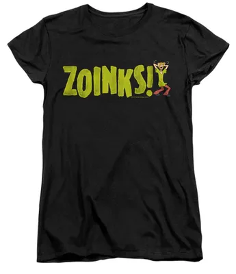 Obrázek produktu pro Tričko Scooby Doo s nápisem "Zoinks" pro dámy, model TV40828 (velikost M), barva černá
