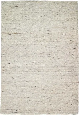 Produktbild von Handweb-Teppich Lambrecht Nutzschicht 100 % Schurwolle, Wohnzimmer, Esszimmer, Schlafzimmer Farbe Grau-Beige 070x130 cm