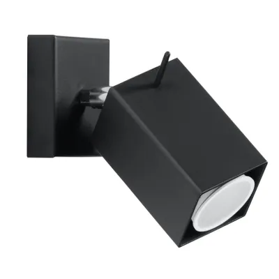 Obrázok produktu pre Nástenné svietidlo MERIDA čierne 1xGU10 10W oceľ 8x16x8cm Sollux Lighting