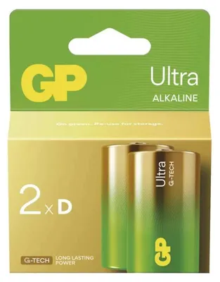 Obrázok produktu pre EMOS Alkalická batéria GP Ultra LR20 (D), 2 ks