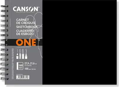 Zdjęcie produktu dla CANSON C312200L024 CANSON Sketchbook ONE, 279 x 216 mm, czarny