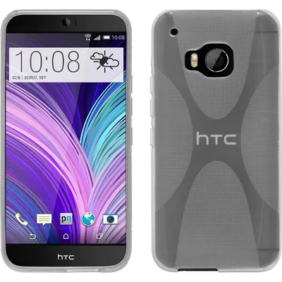 Produktbild von PhoneNatic Case kompatibel mit HTC One M9 - clear Silikon Hülle X-Style + 2 Schutzfolien