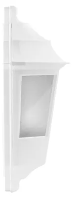 Image de Applique d'extérieur BEGONYA4 blanche 1xE27x40W en plastique, dimensions : 33,6 x 18 x 11 cm, IP44, Struhm