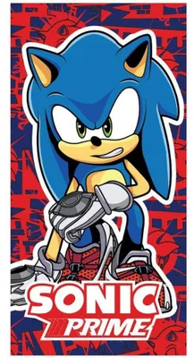 Produktbild von Sonic the Hedgehog Velocity Mode Badetuch, Strandtuch 70x140 cm (Fast Dry)