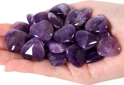 Zdjęcie produktu dla Ametystowy Zestaw Kamieni Serca Uzdrawiający Kryształ Czakra Energia Reiki 20_PM