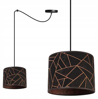 Produktbild von Tytuł SEO (DE – Kaufland): Spinnen Pendelleuchte mit Kupfer Muster – Moderne Hängelampe mit Lampenschirm, Deckenlampe für Wohnzimmer und Esszimmer