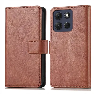 Image de imoshion Luxe Bookcase pour le Motorola Moto G56 - Marron