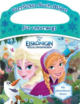 Immagine prodotto di Disney Die Eiskönigin - Verrückte Such-Bilder für unterwegs - Wimmelbuch - Pappbilderbuch mit Stift und abwischbaren Seiten ab 3 Jahren