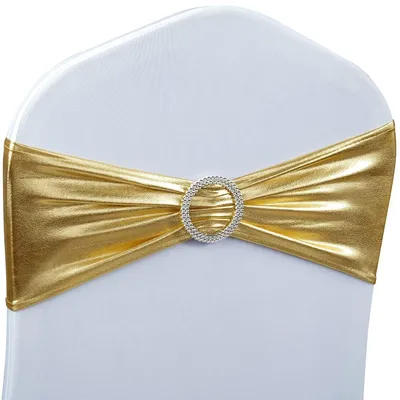 Immagine prodotto di Copri sedie in Spandex con fiocco, set da 30 per feste