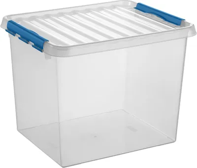 Produktbild von Sunware Q-line Aufbewahrungsbox 52L transparent blau