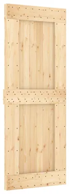 Produktbild von Schiebetür NARVIK Natürlich und Schwarz 80 x 210 cm (213,5 cm)