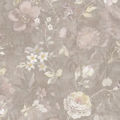 Zdjęcie produktu dla A.S. Creation | Natural Living | 386363 | Tapeta flizelinowa | Kwiatowy wzór | 10,05 x 0,53 m | Brązowy | Salon | Przedpokój | Biuro | Kuchnia | Pokoje dzienne
