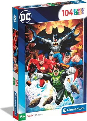 Immagine prodotto di Clementoni Puzzle 104 pezzi SuperKolor DC Comics 25723