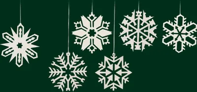 Produktbild von Baumbehang Schneekristalle Höhe= 6cm NEU