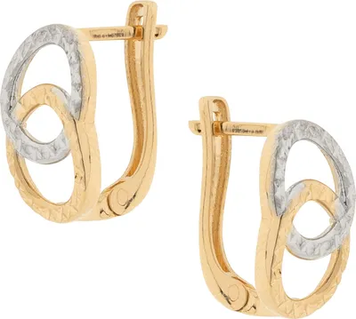 Produktbild von Golders Ohrringe aus 585 Rotgold, diamantiert, bicolor, Gold Schmuck für Damen