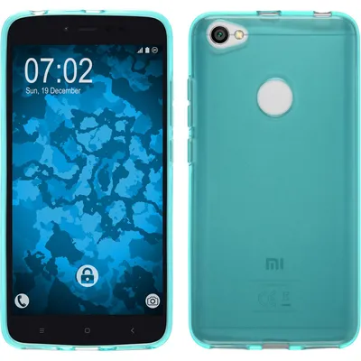 Produktbild von PhoneNatic Case kompatibel mit Xiaomi Redmi Y1 Lite - türkis Silikon Hülle transparent Cover