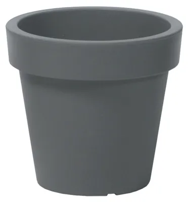 Produktbild von Blumentopf Übertopf Blumenkübel 13,5 cm x 12 cm Grauer Stein Pflanzkübel Pflanztopf Kunststoff