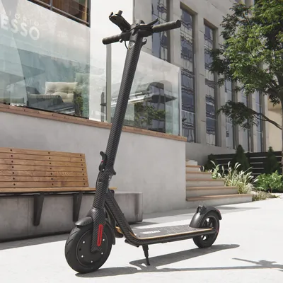 Produktbild von Elektrická kolobežka 700 W Escooter s APP a Bluetooth Scooter Skladacia hliníková kolobežka E-Scooter - karbón