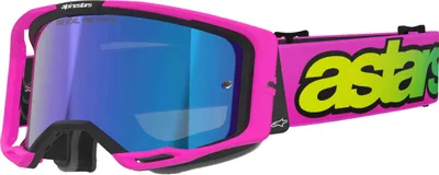 Immagine prodotto di Occhiali VISION 8 VISTA, ALPINESTARS (rosa fluo/giallo fluo/verde, lente specchiata blu)