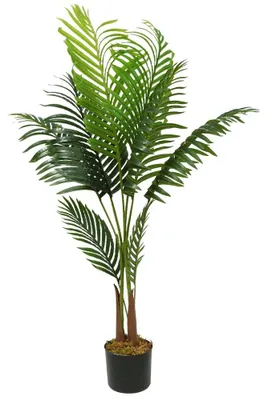 Image de Inovra - Dailygoods : Plantes de palmier artificielles de 110 cm, grand arbre artificiel pour intérieur et extérieur, idéal pour les bureaux, les salons ou les espaces verts
