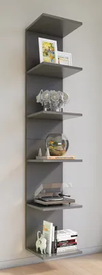 Produktbild von VCM Holzregal hängend | platzsparendes Regal | Maße: H. 180 x B. 35 x T. 30 cm | Elegantes Regal hängend | Aufbewahrungsregal | Bücherregal | Wandboard - Lazas