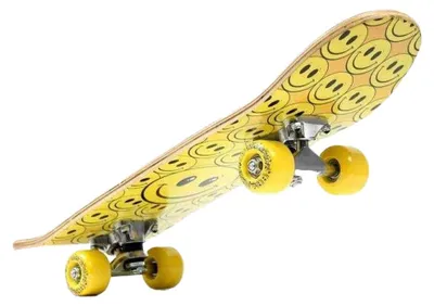 Produktbild von SMJ Sport - Skateboard, Glückliches Gesicht PP8020 (Einheitsgröße) (Gelb)