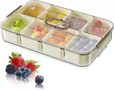 Produktbild von Snackbox mit Deckel und Fächern für Süßigkeiten