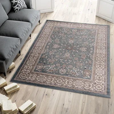 Produktbild von Teppich Orientteppich Klassik Orientalisch Muster - Wohnzimmer -k473b blue - Farbe: Blau, Grösse: 120 x 170 cm