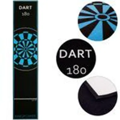 Obrázok produktu pre Koberec na šípky Blue Target Oche Mat Steeldart Príslušenstvo k šípkam Koberec na šípky Ochrana hádzacej čiary Gumová podlahová doska na šípky 290 x 60 cm Kingpower