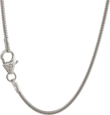Produktbild von Silberkette Schlangenkette Länge 50cm - Breite 1,2mm - 925 Silber