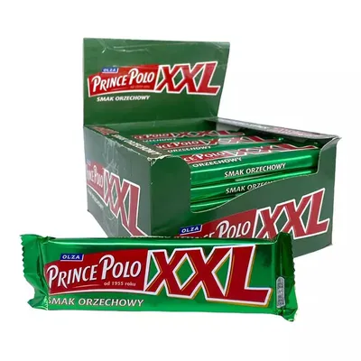Obrázok produktu pre Čokoládová tyčinka Prince Polo XXL Lieskový orech - Orzechowe (28x50g)