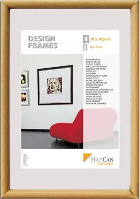 Produktbild von Kunststoff Bilderrahmen Design Frames buche, 50 x 60 cm