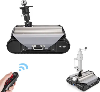 Image de SucceBuy Trailer Mover électrique, 4082 kg de force de traction, manœuvre de remorque télécommandée avec une portée de 100 m, kit trolley motorisé pour camping-cars, caravanes, bateaux et remorques