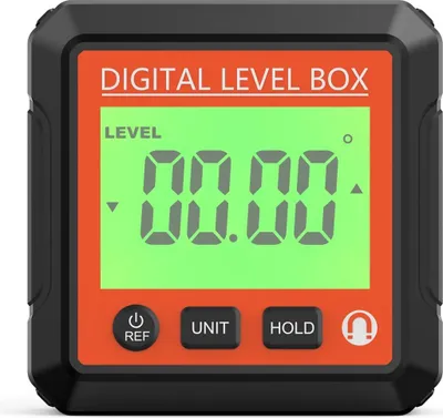 Produktbild von Digitaler Winkelmesser, elektronischer Winkelmesser, Neigungsmesser mit magnetischer Basis, LCD-Präzisions-Wasserwaage, Winkelsucher