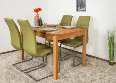 Produktbild von Esstisch Wooden Nature 116 Kernbuche massiv geölt - 120 - 160 x 80 cm (B x T)