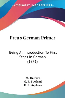 Produktbild von Preu's German Primer