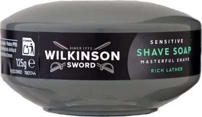 Produktbild von Wilkinson Sword Shave Soap Rasierseife 125 g sensitive