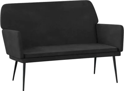 Produktbild von vidaXL Sitzbank Schwarz 108x79x79 cm Samt