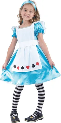Produktbild von Bristol Novelty Kinder Kostüm Alice BN186 (L) (Blau/Weiß)