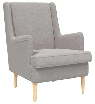 Produktbild von vidaXL Sessel Hellgrau Bouclé