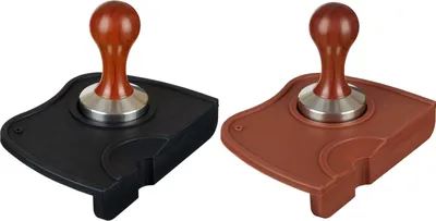 Produktbild von scarlet espresso | Tamperablage »Barista« mit dropped edge (rutschfest) & Aufnahme für Siebträger wärend des Tampens, Farbe:Schwarz