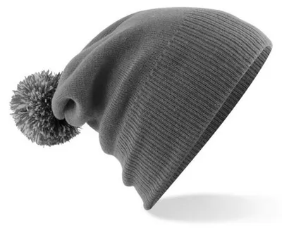 Image de Beechfield - Bonnet pour hommes/femmes unie FK248 (taille unique) (gris graphite/gris clair)